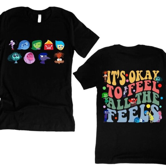 It's Okay To Feel All The Feels T-Shirt, Mental Health t-shirt, Inclusion Shirt - Picture 1 of 1